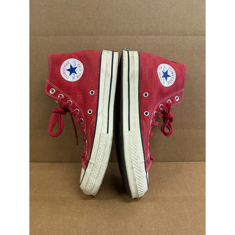 Kith x Converse Chuck 70 High Salsa Sneakers Red Egret 165627C Mens Size 8.5 US